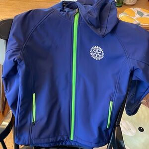 All weather jacket with reflective zip and back logo